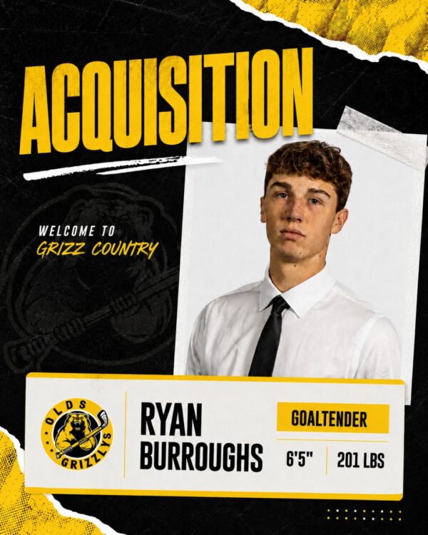 Grizzlys Acquire Goaltender Ryan Burroughs
