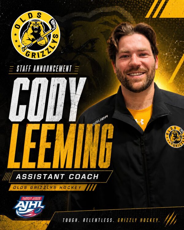 Grizzlys Announce Cody Leeming as Assistant Coach